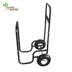 Steel Firewood Log Cart Wood Mover Heavy Duty Hauler Rack On Wheels Dolly