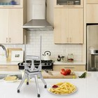 French Fry Cutter Potato Vegetable Slicer Chopper Dicer 4 Blades Stainless Steel