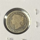 1891 Canada 5 Cents 0 9250 Silver Asw 0 0346 Oz Coin Free Shipping