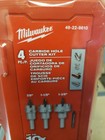 Milwaukee 49-22-8610 Carbide Hole Cutter Kit  4-piece     New 