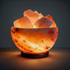 Salt Lamp  Himalayan Salt Lamp  9lb Fire Bowl Lamp For Home  Office   Room Decor
