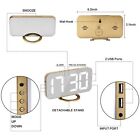 Digital Alarm Clock 6 2  Large Led Mirror Display Dual Usb Charger Port Clocks