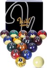 Billiard Balls Set Pool Table Balls Marble-swirl   Classic Style 16 Ball Set