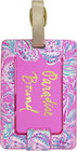 Leatherette Luggage Tag With Secure Strap  Colorful Suitcase Identifier For Trav