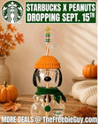 Limited Starbucks  Peanuts Snoopy 3d Glass Tumbler Halloween Gift New