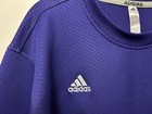 Adidas Men   s Team Long Sleeve Performance Shirt Bright Purple Large