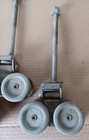 Primitive Barn Door Rollers   Hangers Set Of 4 Metal Hardware Barn Find Rustic
