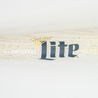Miller Lite Beer Tap Handle Knob White Woodgrain Bar Pub Draft Keg Pull Decor