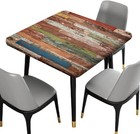 Square Fitted Tablecloth  Wood Rustic Planks 36  X 36   square  Wooden Brown