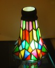 Vintage Tiffany Style Stained Glass  Lamp Shade Multicolor