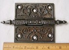 One Antique Victorian Cast Iron Door Hinge Steeple Top Eastlake Ornate 3 1 2 