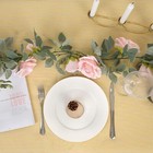 4pcs 26ft Pink Rose Vine Garland For Wedding Party Garden