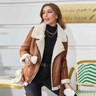 Women s Aviator Real Leather Jacket Coat Bomber B3 Sheep Skin Fur Leather Jacket