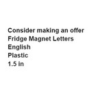 Fridge Magnet Letters English Plastic Multicolor Child Toys Alphabet Preschool