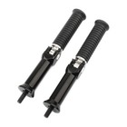 Black Footrests Mount Brackets For Harley Softail Bob 2018-2024 Rear Passenger