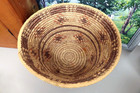 Large Alaskan Inuit Yupik Coiled Beach Grass Basket   Native American Eskimo