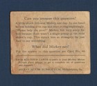 1935 Mickey Mouse Bubble Gum Card  45 Pluto Philadelphia  Pa Walt Disney