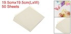 50 Sheets Origami Paper Double Sided 8x8  Square Sheet Creamy White