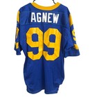 1998 Ray Agnew  99 St  Louis Rams Game Worn Jersey W  Autograph Rare