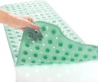 Bath Tub   Shower Mat Extra Long 39x16 Non-slip Bathroom Mat Suction Cups Green