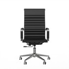 Tall Ribbed Executive Office Chair Leather High Back Ergonomic Computer Chairs