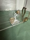 Columbia Pictures Dapy Made In France Clear Lucite Acrylic Plexi-glass Briefcase