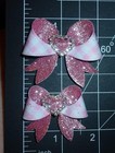 Puppy Bows    Rhinestone Heart Hair Bows   Barrette Or Bands Pet Dog Bow