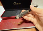 Cartier Black Metal Ballpoint Pen Luxury Writing Instrument Full Box Gift Set