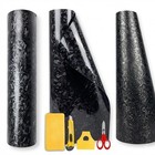 Premium Forged Carbon Fiber Vinyl Film Wrap Gloss Satin Matte Black Sticker Deca