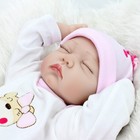 22inch Reborn Baby Dolls Vinyl Silicone Handmade Lifelike Newborn Girl Doll Gift