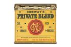 Scarce 1900s  private Blend  Paper Label Hinged Pocket Tobacco Tin  V  Good Cond