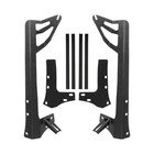 52-50   Windshield Led Light Bar 2pods Mount Brackets For Jeep Wrangler Jk 07-18