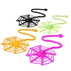 Glow Fever 24pcs Sticky Spider Web Party Favors Pack  7 5 Inches In Total Len   