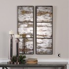 Uttermost 04099 Rahila 42 X 14 Inch Earth Tones Wall Mirror  Set Of 2