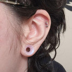 10g-50mm Clear Silicone Gauges For Ear Double Flared Ear Gauges Tunnels Flexible