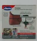 New Chicco Caddy Portable Table Hook On Chair Red 6-36 Months 37lbs Quick Easy