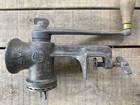 Antique No V c- Us Cast Iron Meat Grinder W  Copper-very Good Condition   Patina