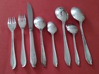34pc 1847 Rogers Bros Springtime Silverplate Spoons Dinner Salad Forks Knives Is