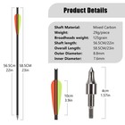18pcs 22 Inch Crossbow Bolt Hunting Carbon Arrows