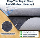 Non Slip Rug Pad 8x10 Ft  1 8 Inch Thin Felt   Rubber Backing  Non Skid Rug