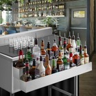 Open Box - 42  Double Tier Speed Rail - Stainless Steel Liquor Bottle Bar Rack