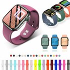 Silicone Band Iwatch Strap Replacement For Apple Watch Series 6 5 4 3 2 1 se