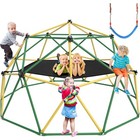 Pre-owned  10ft Climbing Dome Climber 2 In 1 Hammock Swing Jungle Gym For Kids