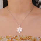 Women s Star Of David Necklace  Yhvh Yhwh Jehovah Yahweh Hebrew Name Of God Pend