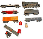 Lot 6 Vintage Lionel Train Locomotive Engine Cars Smoke Pellets Remote Untested