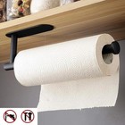 Kitchen Paper Holder  Adhesive  Toilet Paper Roll Dispenser Under The Cabinet