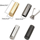 Shoelace Tips Alloy End Caps For Cord Replacement 80 Sets Black Gold Silver Diy