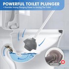 Toilet Plunger And Brush  Bowl Brush And Heavy Duty Toilet Plunger Set