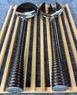 Michael Aram 2 Pc  Fork   Spoon Salad Serving Set Spiral Metal Handle