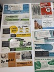 23 Vtg 50 s Advertising Ink Blotter Lot Banks Adv  Connecticut Estate Find  2